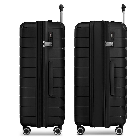 Franky London 4 ruedas Carrito L 74 cm con pliegue de expansión