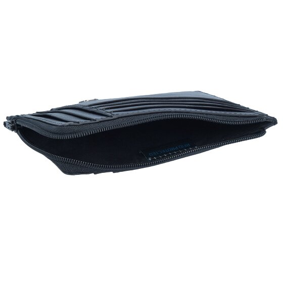 Piquadro Estuche especial cuadrado azul para tarjetas de crédito RFID Piel 12 cm