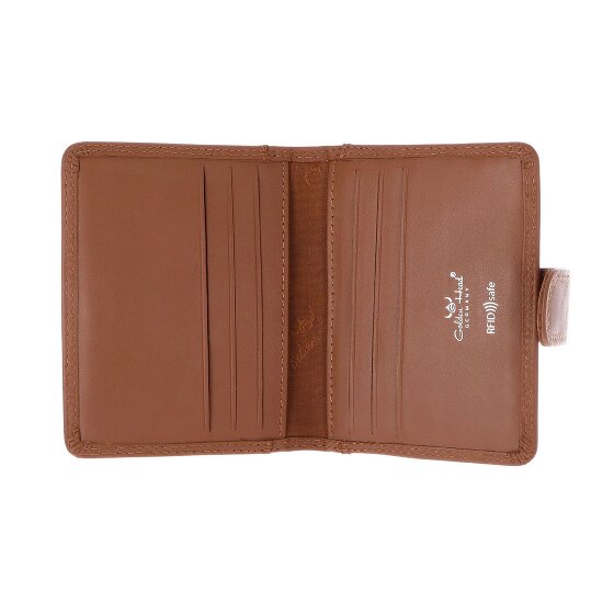 Golden Head Polo Estuche para tarjetas de crédito Bloqueo RFID Piel natural 8 cm