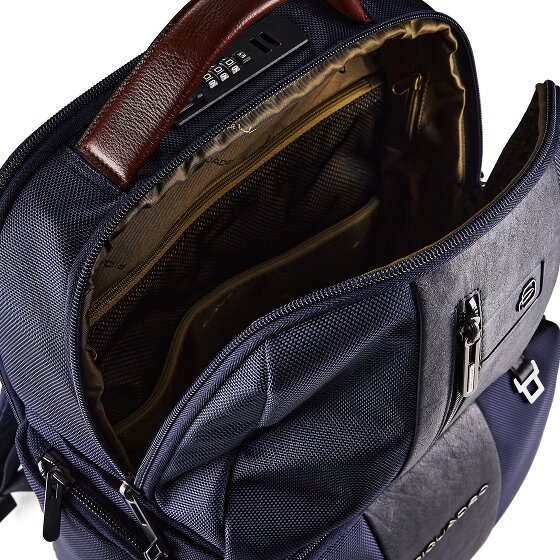 Piquadro Carta Mochila RFID 42 cm Compartimento para portátil