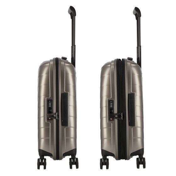 Samsonite Attrix 4 ruedas Carro de la cabina 55 cm con pliegue de expansión