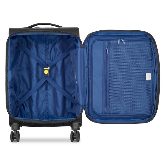 Delsey Paris Brochant 3 4 ruedas Carro de la cabina 55 cm con pliegue de expansión