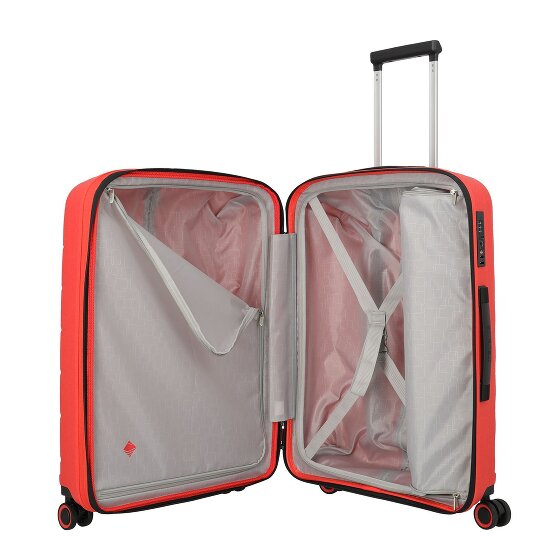 Travelite Burano 4 ruedas Juego de maletas 3 piezas con pliegue de expansión