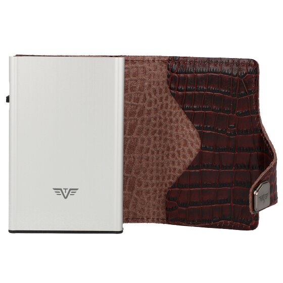 Tru Virtu Funda para tarjetas de crédito Click & Slide Cartera de piel RFID 6,5 cm