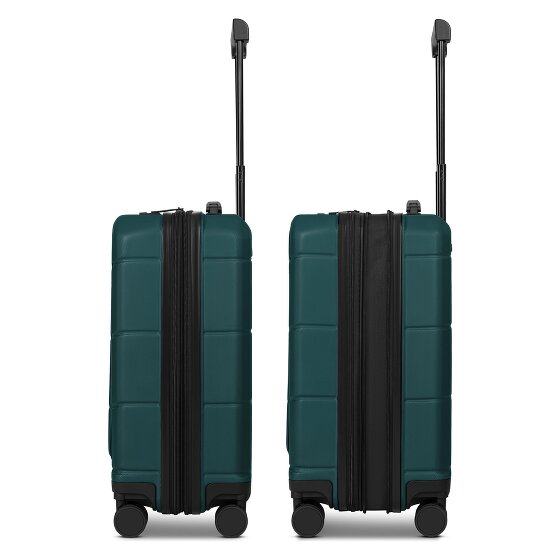 Police London 4 ruedas Trolley de cabina 55 cm Compartimento para laptop Con fuelle expandible