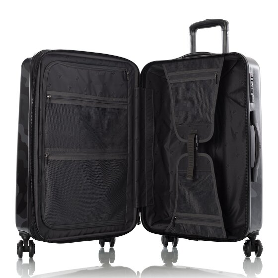 Heys Black Camo 4 ruedas Carrito M 66 cm con pliegue de expansión