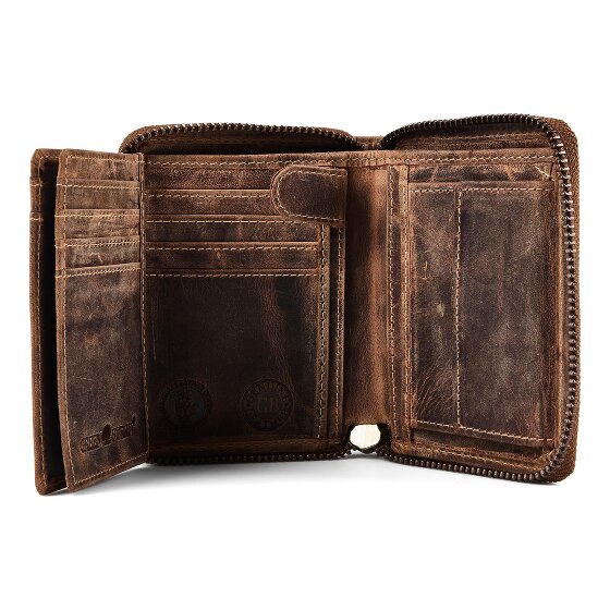 Greenburry Huntsman Cartera Bloqueo RFID Piel natural 10 cm