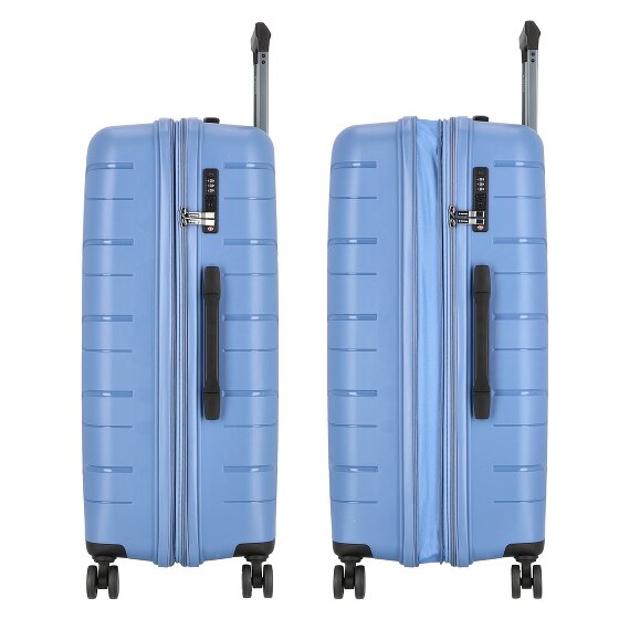 Polestream Strz by Asteroid 4 ruedas Carrito L 74 cm con pliegue de expansión