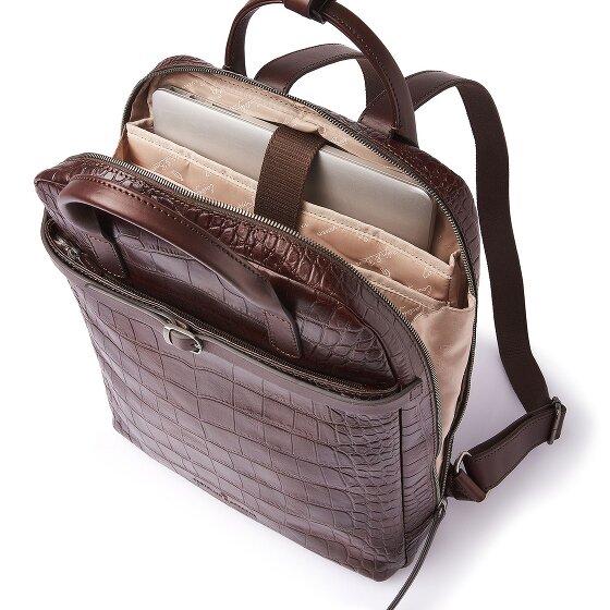 Castelijn & Beerens Emma Mochila de día Protección RFID Piel 41 cm Compartimento para el portátil