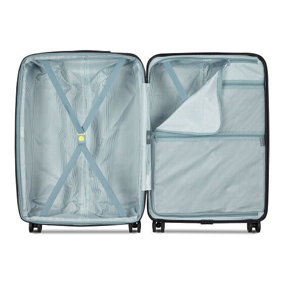 Delsey Paris Meteor 4 ruedas Trolley L 78 cm Con asa expansible