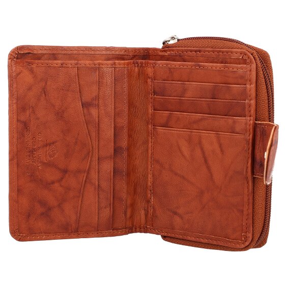 Greenburry Billetera básica de cuero RFID 9 cm