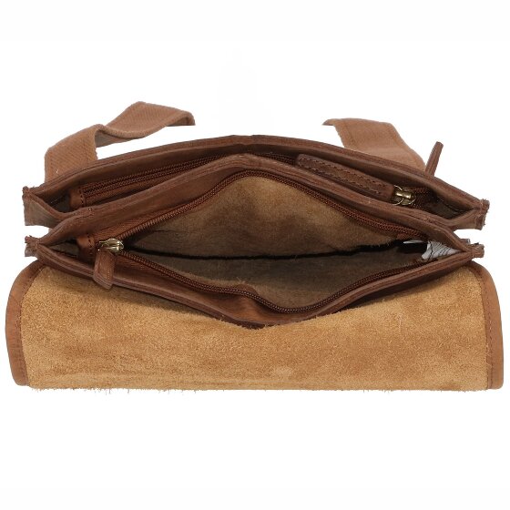 Greenland Nature Bolso de cuero combinado natural 26 cm