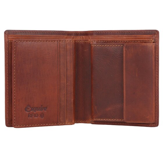 Esquire Cartera Dallas de cuero RFID 9 cm