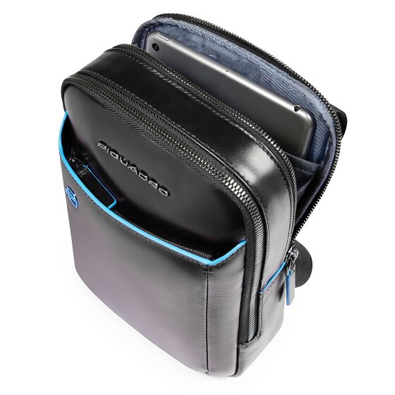 Piquadro Blue Square Bolsa de hombro Mini Bag Piel 17 cm