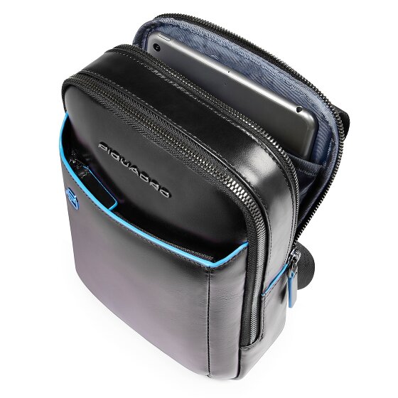 Piquadro Blue Square Bolsa de hombro Mini Bag Piel 17 cm