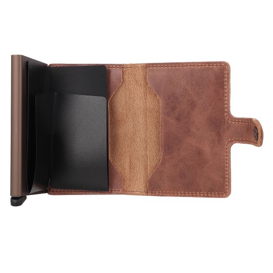 Secrid Miniwallet Vintage Estuche para tarjetas de crédito Cartera de piel RFID 6,5 cm