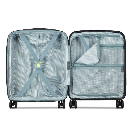 Delsey Paris Meteor 4 ruedas Trolley de cabina 55 cm Con asa expansible