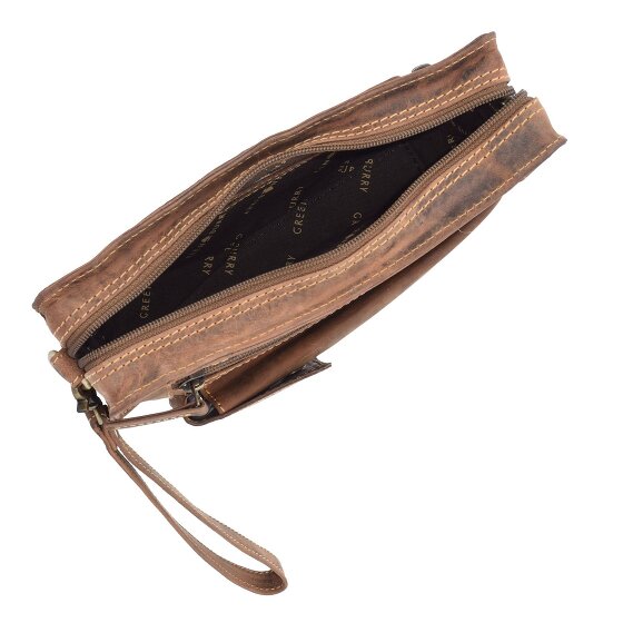 Greenburry Bolso vintage de piel para hombre 22 cm