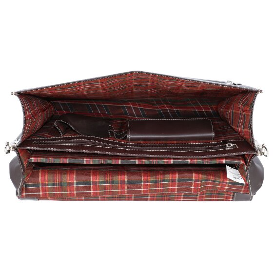 Alassio Mónaco maletín de cuero 38 cm compartimento para portátil