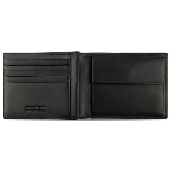 bugatti Super Slim Cartera Protección RFID Piel 9 cm