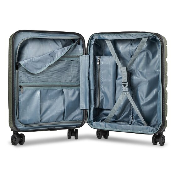 Franky Munich 4.0 4 ruedas Maletas de cabina 55 cm Compartimento para el portátil Con asa expansible