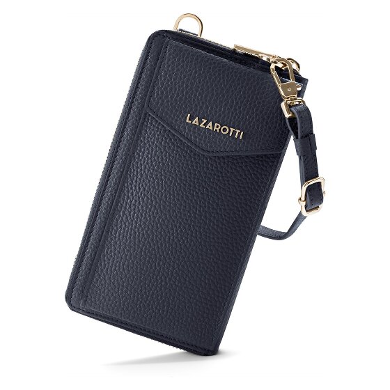 Lazarotti Bologna Cartera de piel con cremallera Funda para teléfono móvil Piel 19 cm