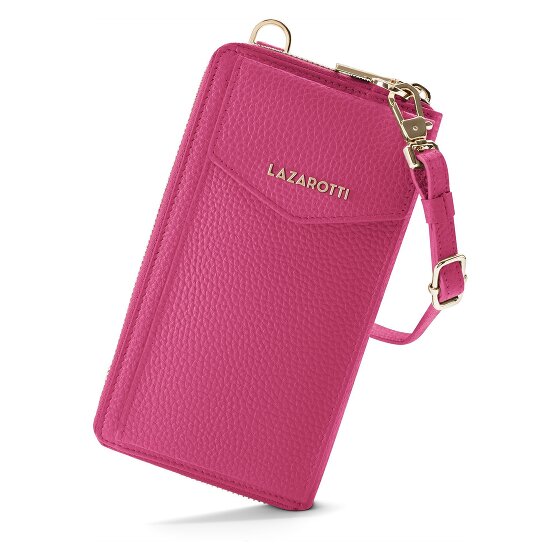 Lazarotti Bologna Cartera de piel con cremallera Funda para teléfono móvil Piel 19 cm