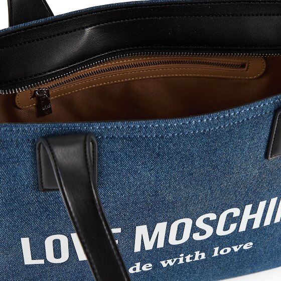 Love Moschino Denim Signature Love Bolsa de compras 35 cm