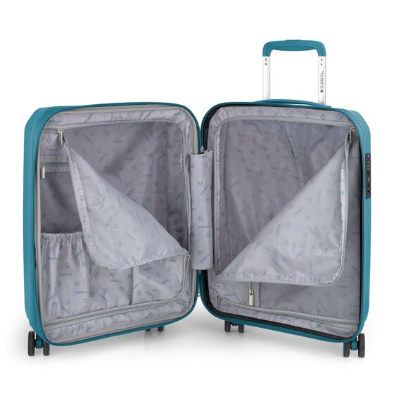 Gabol Infinity 4 ruedas Juego de maletas 3 piezas con pliegue de expansión