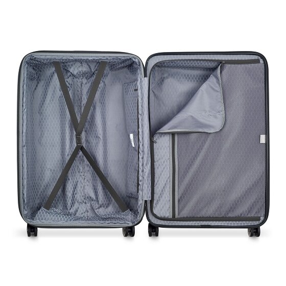 Delsey Paris Air Armour 4 ruedas Juego de maletas 3 piezas con pliegue de expansión