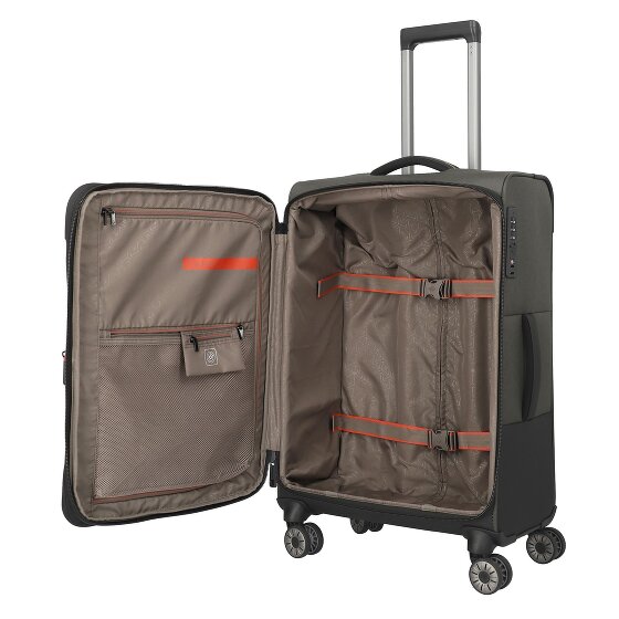 Travelite Crosslite 5.0 4 ruedas Carrito M 66 cm con pliegue de expansión