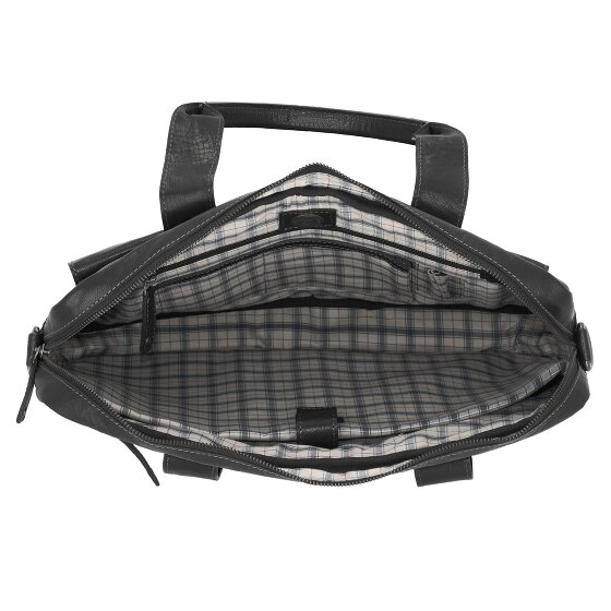 Pride and Soul Maletín de cuero con compartimento para portátil de 40 cm