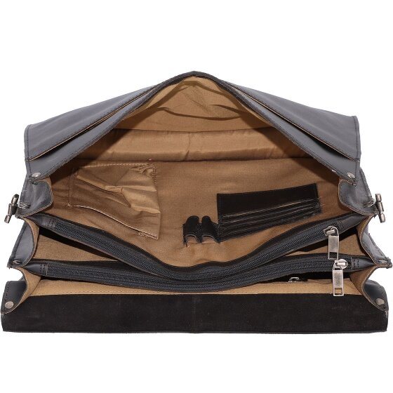 Burkely Maletín Vintage Dean Piel 38 cm