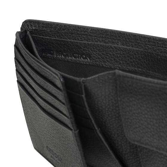 Redolz Cartera de piel Essentials QF RFID 12 cm desplegable
