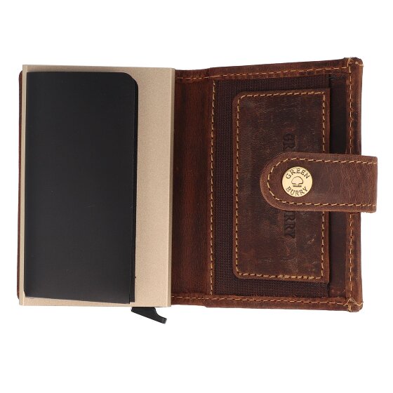 Greenburry Vintage Cartera Protección RFID Piel 7.5 cm