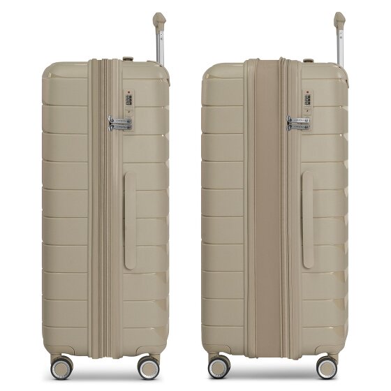 Franky London 4 ruedas Carrito L 74 cm con pliegue de expansión