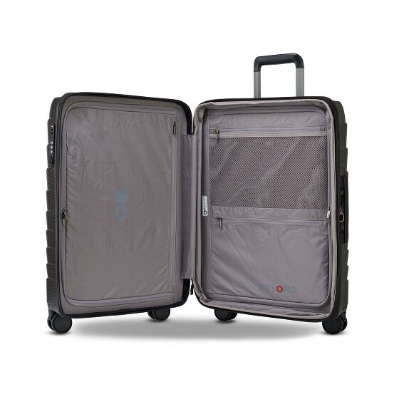 Echolac Exo 4 ruedas Juego de maletas 3 piezas con pliegue de expansión