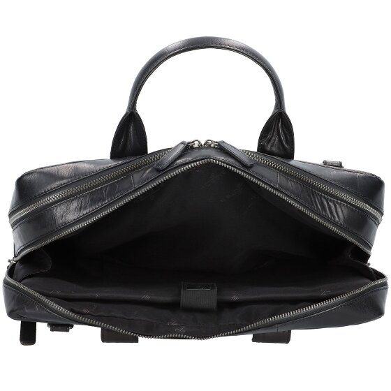 Plevier Rock Flint Maletín Protección RFID Piel 41 cm Compartimento para el portátil