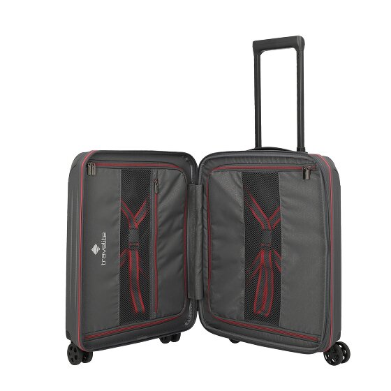 Travelite Dynamiic 4 ruedas Carro de la cabina 55 cm con pliegue de expansión