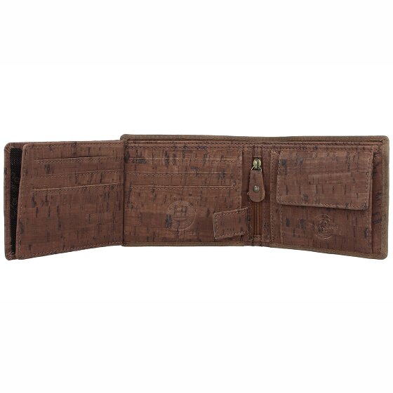 Greenland Nature Billetera de cuero RFID 11,5 cm