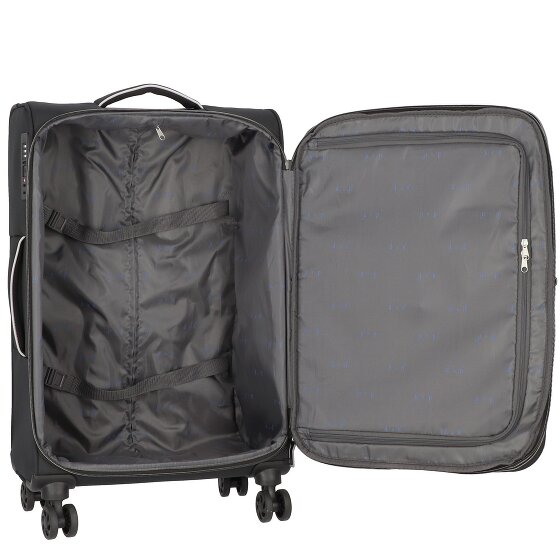 d&n Travel Line 9204 4 ruedas Carrito M 66 cm con pliegue de expansión