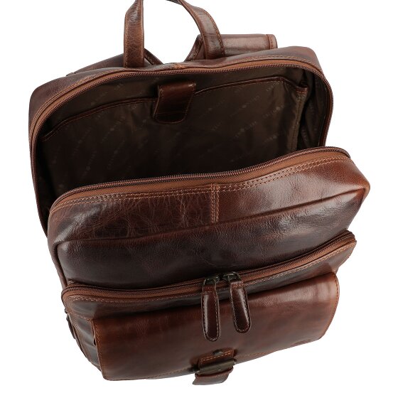 Greenburry Rugged Mochila de negocios Piel 39 cm Compartimento para el portátil