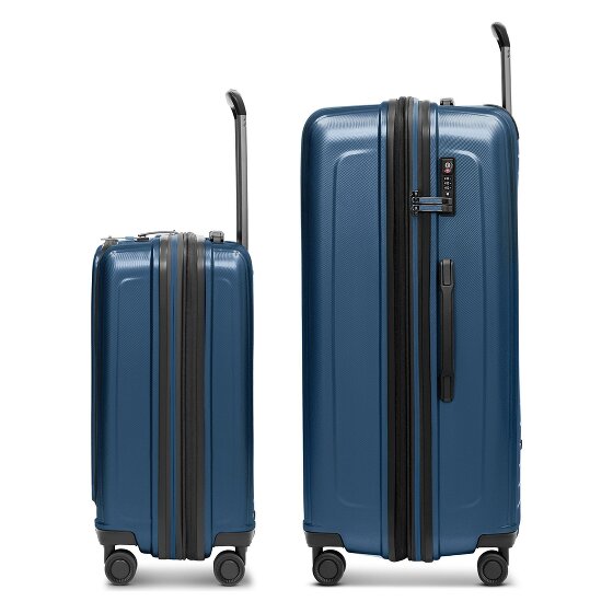 Redolz Juego de maletas Essentials 14 de 4 ruedas Compartimento para portátil de 2 piezas con pliegue extensible