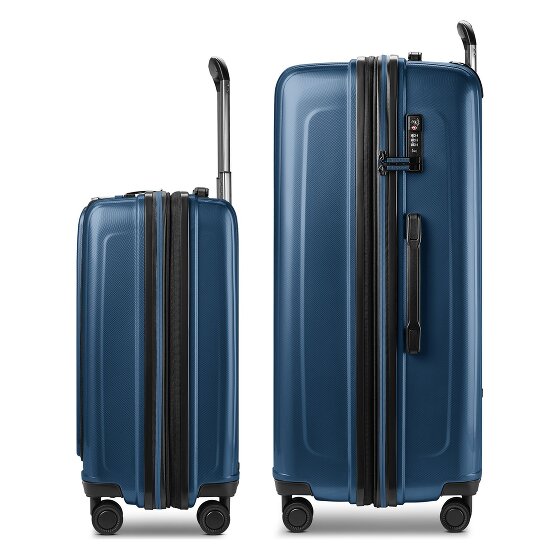 Redolz Juego de maletas Essentials 14 de 4 ruedas Compartimento para portátil de 2 piezas con pliegue extensible