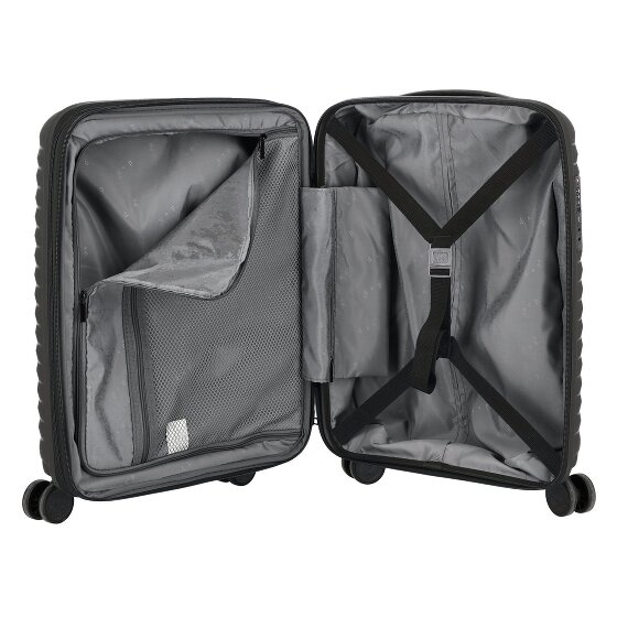 d&n Travel Line 4500 4 ruedas Carro de la cabina S 55 cm con pliegue de expansión