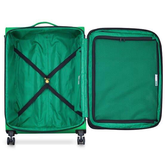 Delsey Paris x United Colors of Benetton Colour Block Trolley de 4 ruedas 77cm con pliegue de expansión