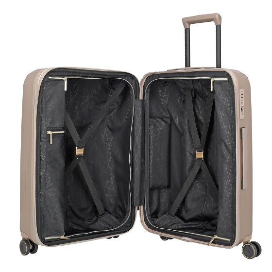 Travelite Barbara Novelty 4 ruedas Juego de maletas 3 piezas con pliegue de expansión