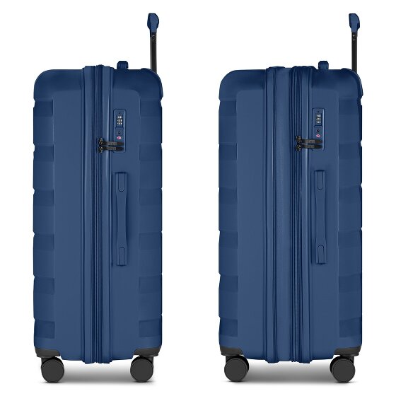 d&n South Dakota 4 ruedas Carrito L 76 cm con pliegue de expansión