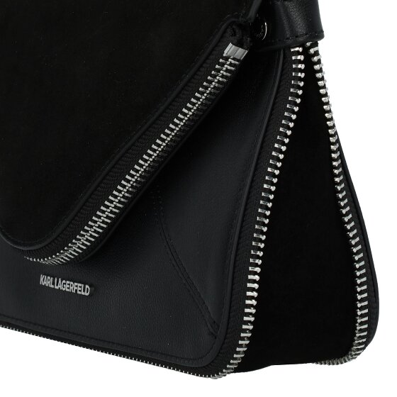 Karl Lagerfeld Hardware Bolsa de hombro Mini Bag Piel 18 cm con pliegue de expansión