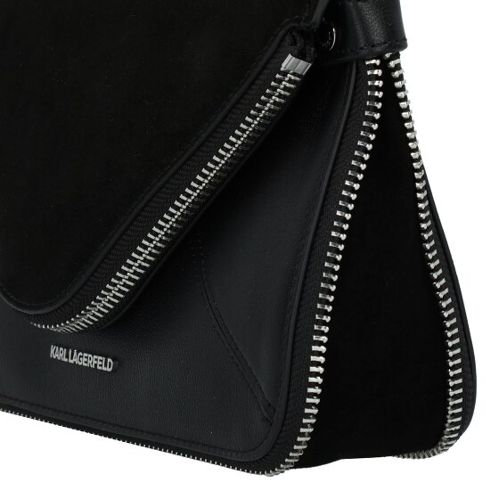 Karl Lagerfeld Hardware Bolsa de hombro Mini Bag Piel 18 cm con pliegue de expansión